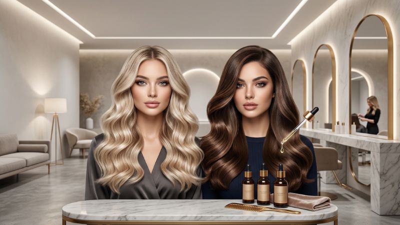 Tape-in hair extensions at ShineTress Hair Extensions NYC