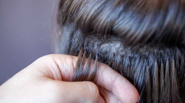 Tape-in hair extensions at ShineTress Hair Extensions NYC